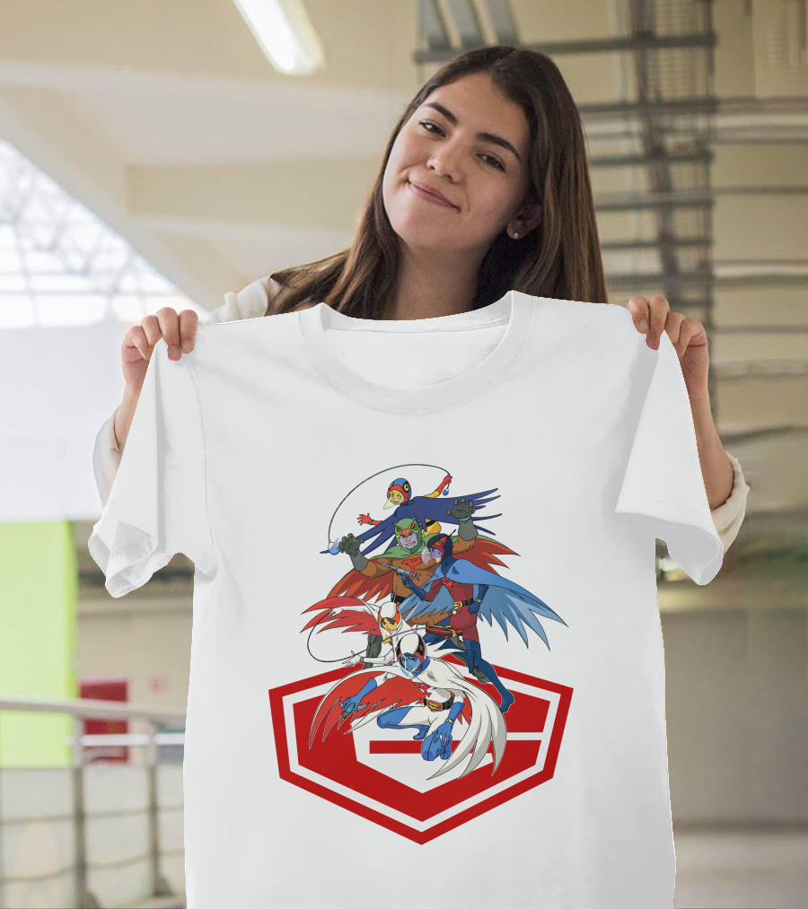 Science Ninja Team Gatchaman Dynamic Heroes Emblem Formation T-Shirt