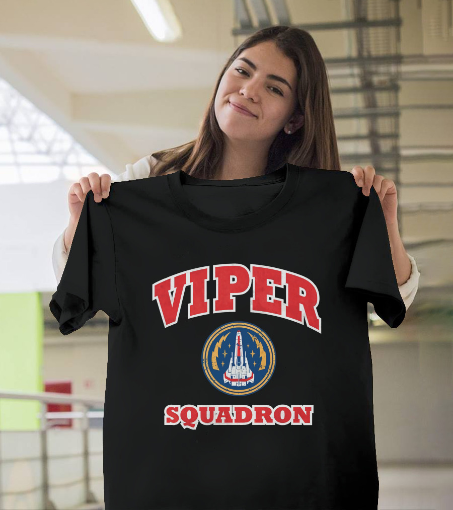 Battlestar Galactica Viper Squadron Vintage Emblem T-Shirt