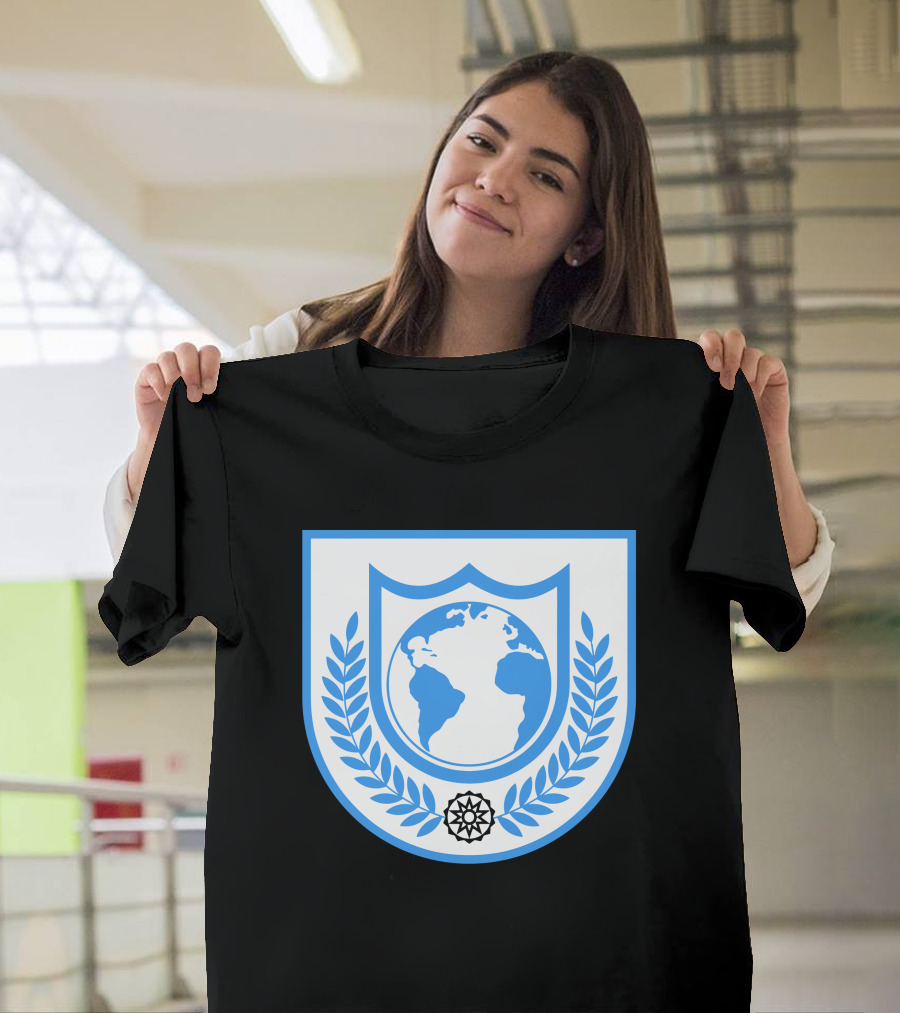 Buck Rogers Earth Alliance Emblem with Global Crest and Laurel Wreath T-Shirt