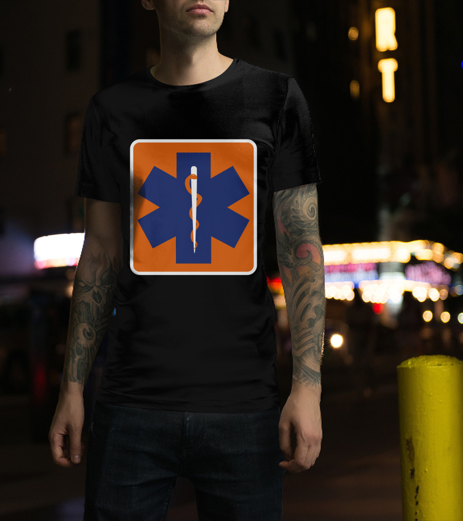 Star Of Life Medical Symbol The Cannon Ball Run T-Shirt