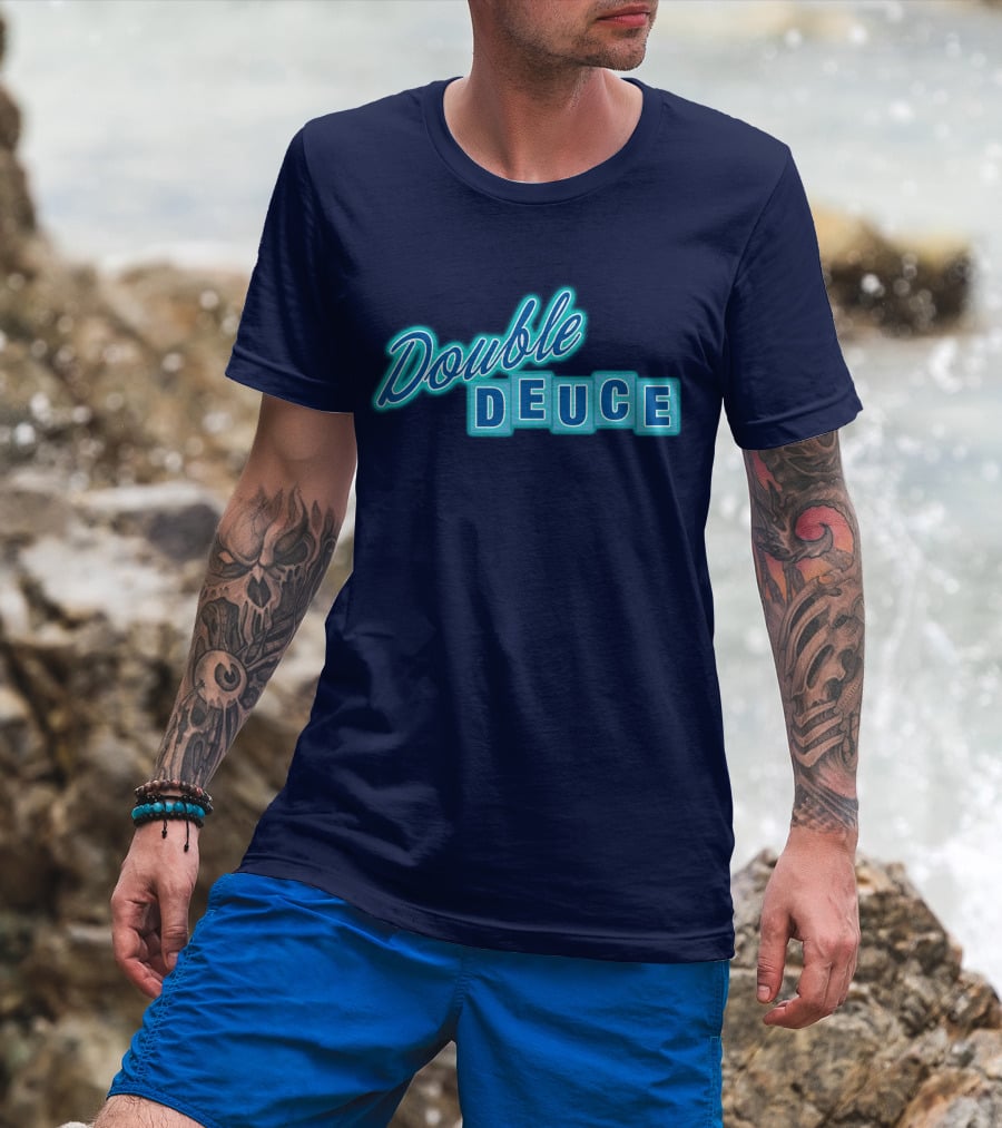 Road House Double Deuce Neon Style Retro T-Shirt