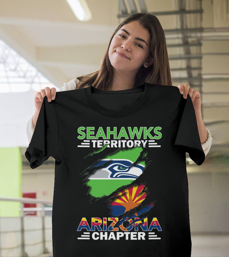 Seahawks Territory Arizona Chapter Fan Pride Flag T-Shirt