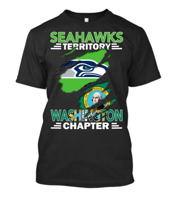 Seahawks Territory Washington Chapter Seal Of The State Of Washington T-Shirt