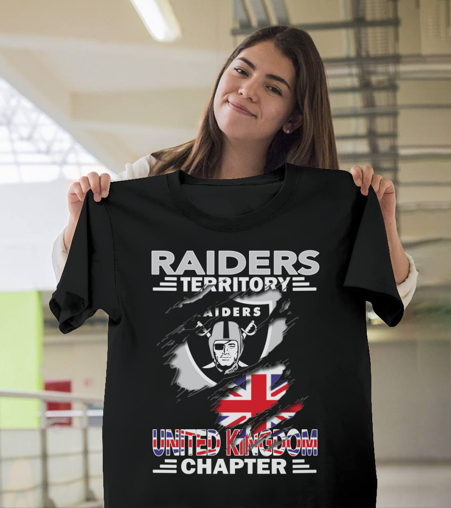 Raiders Territory United Kingdom Chapter Fans Union Jack T-Shirt