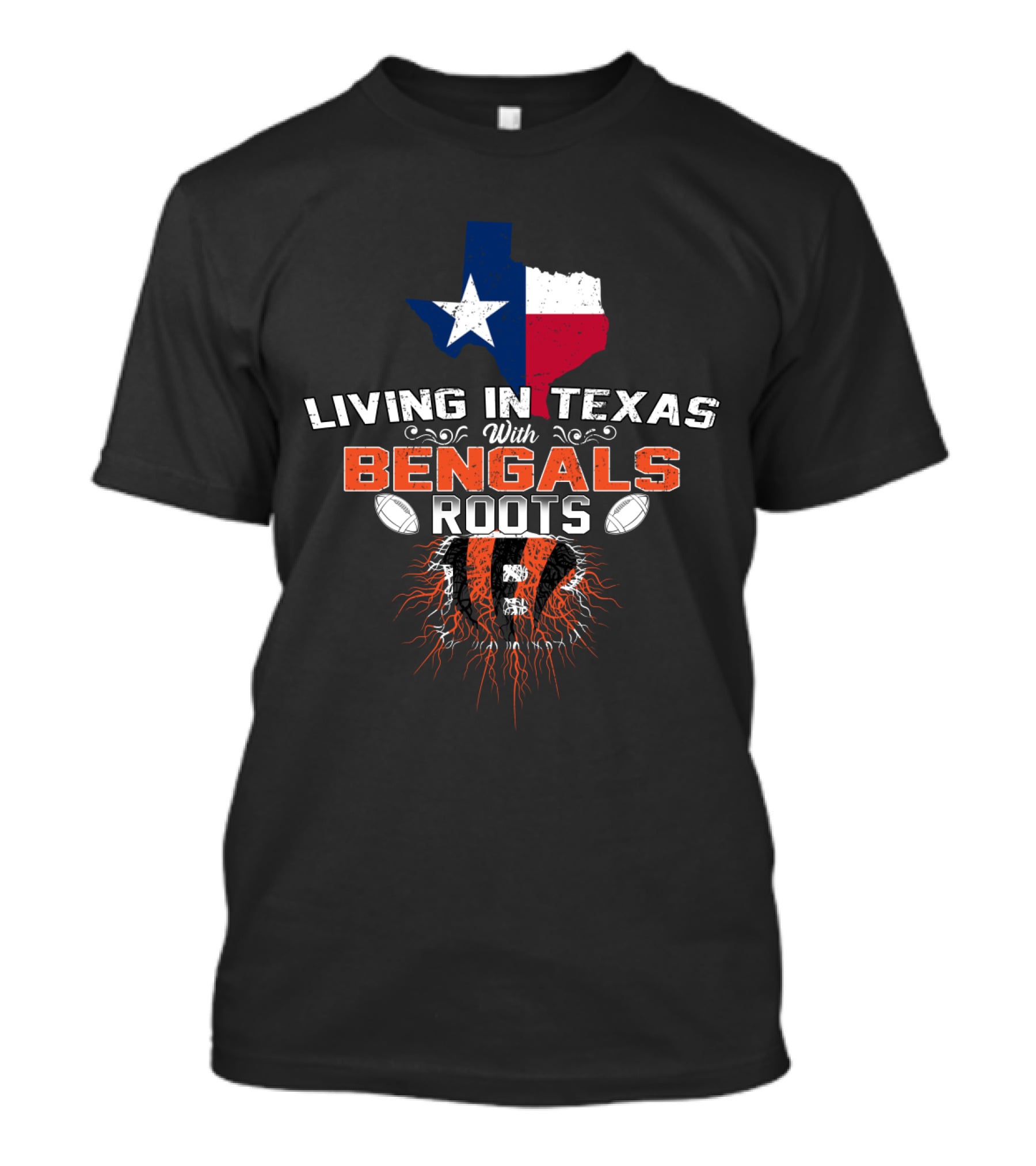Texas Pride Meets Bengals Heritage With Football Passion T-Shirt