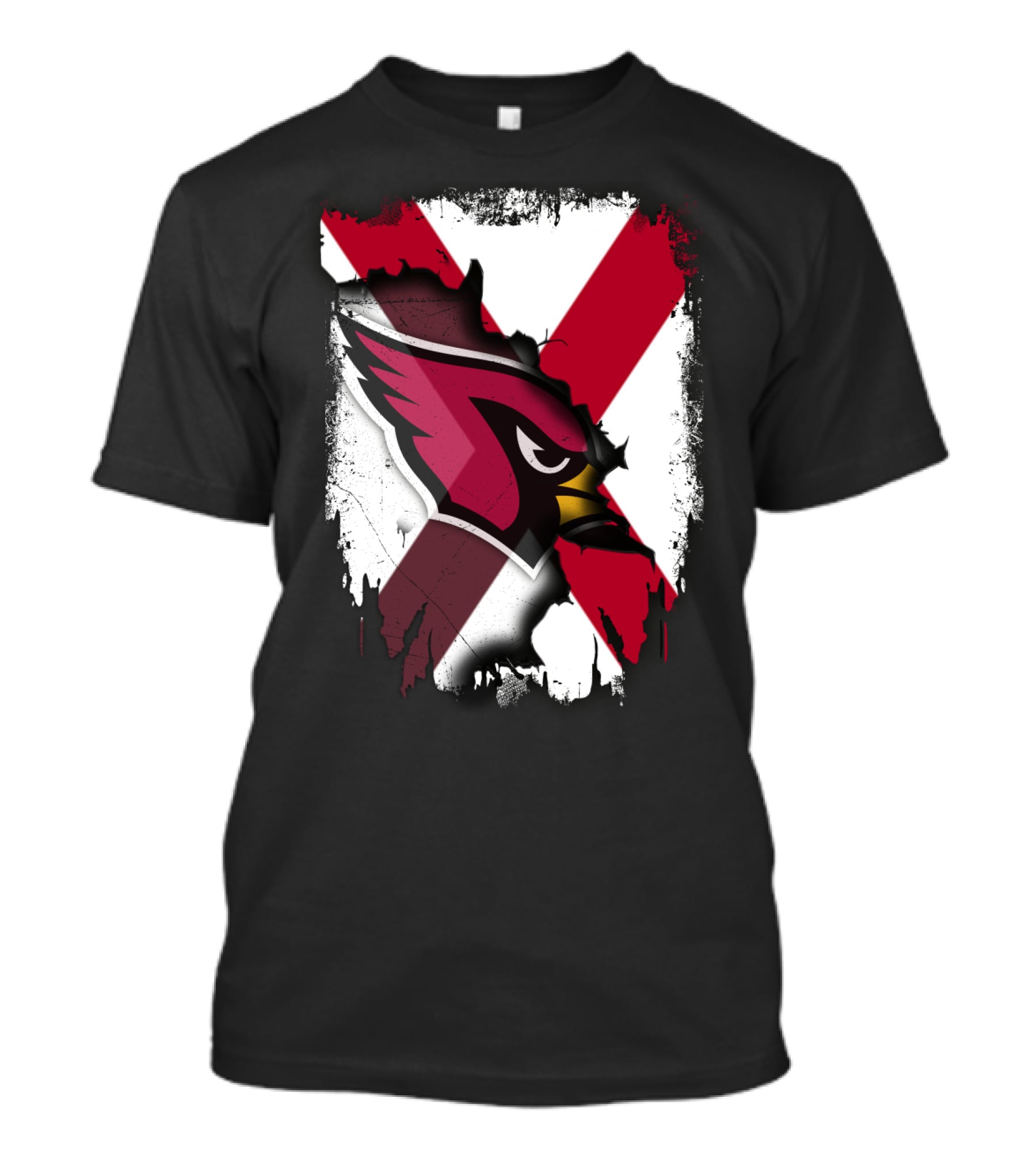 Together Alabama Cardinal Spirit Flag T-Shirt