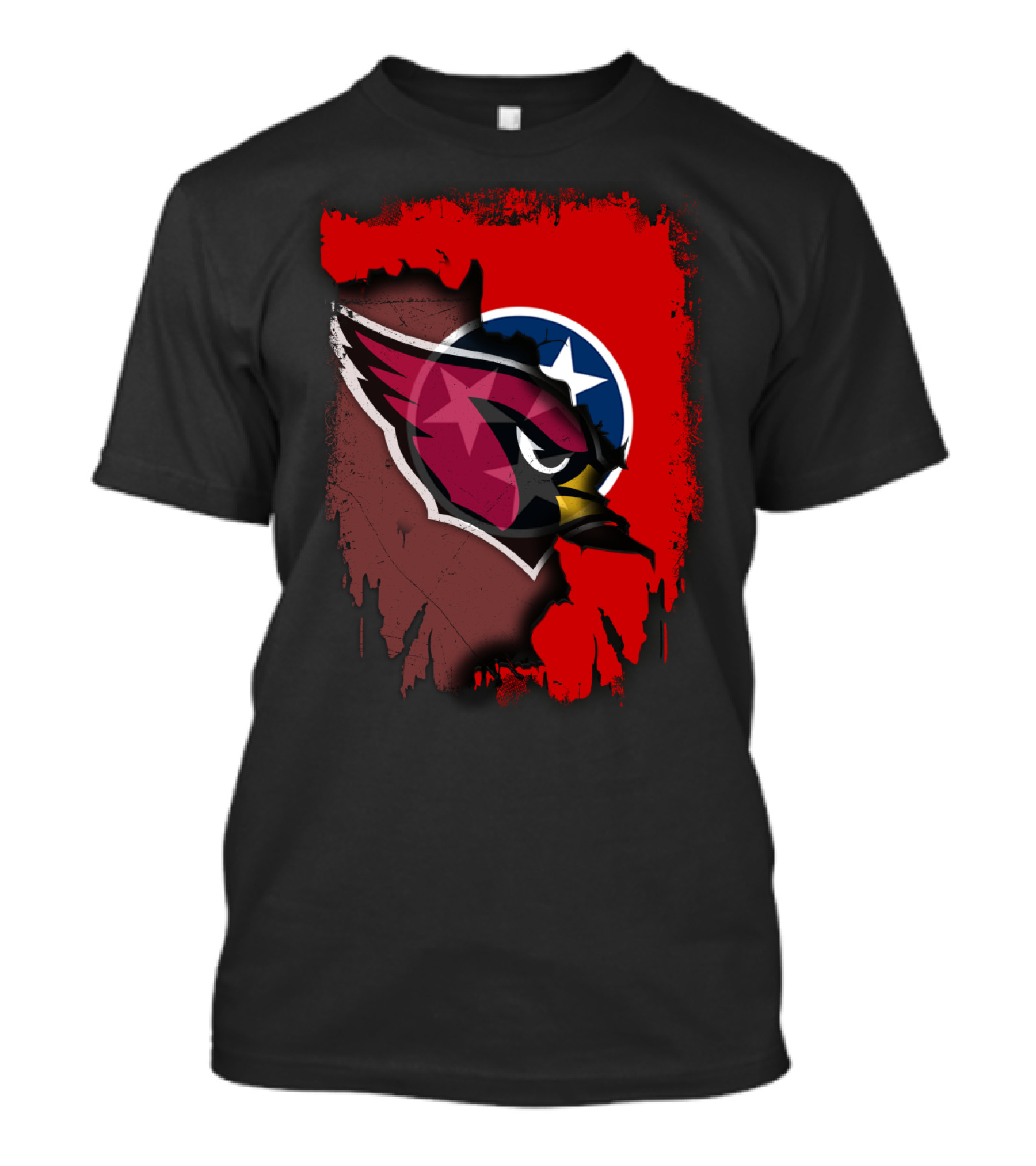 Together Tennessee Cardinals State Flag Fusion T-Shirt