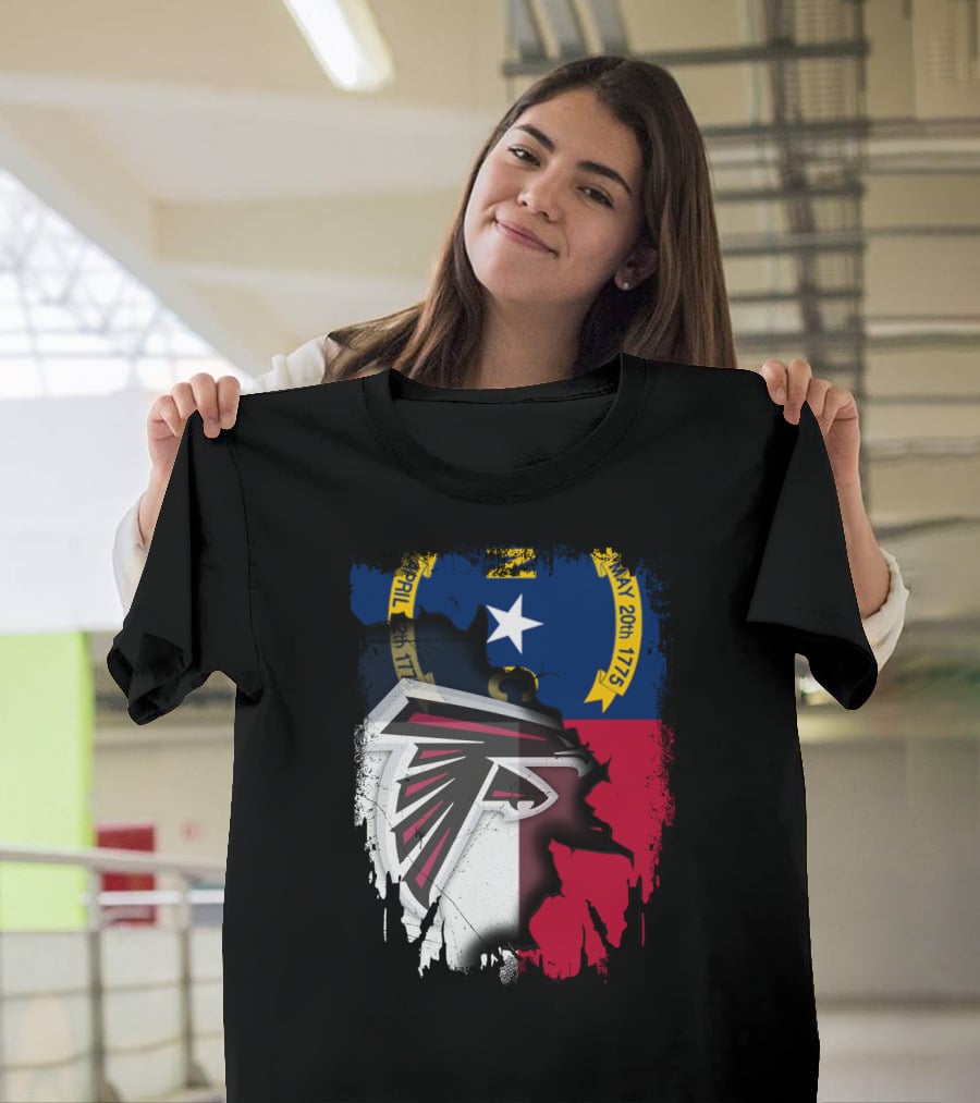 North Carolina Flag Falcons Emblem Unity T-Shirt