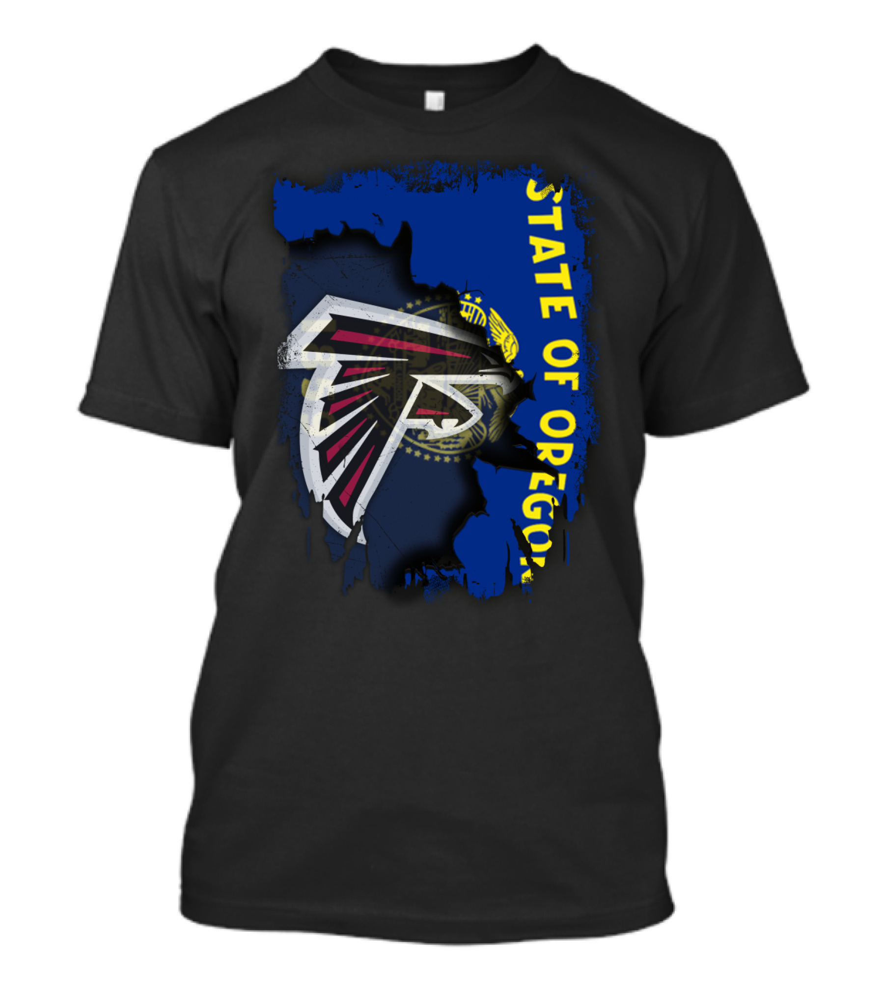 State Of Oregon Falcons Logo Blend T-Shirt