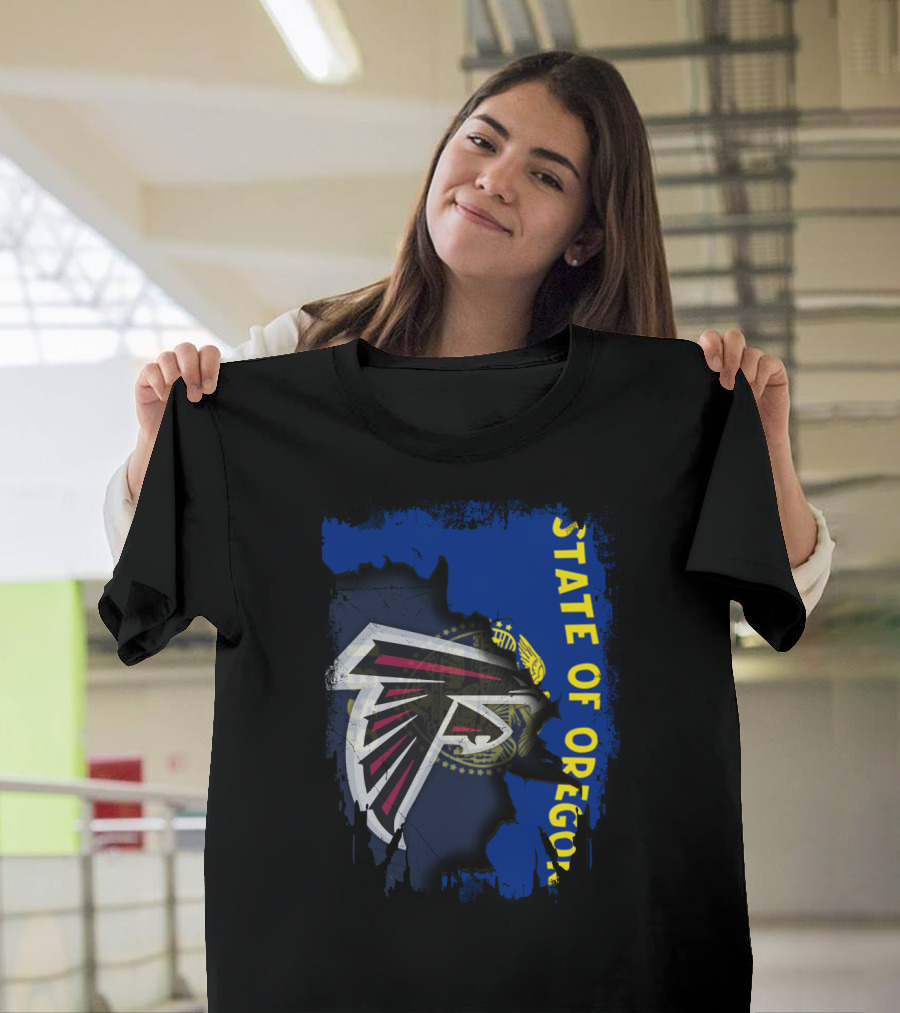 State of Oregon Falcons Logo Blend T-Shirt