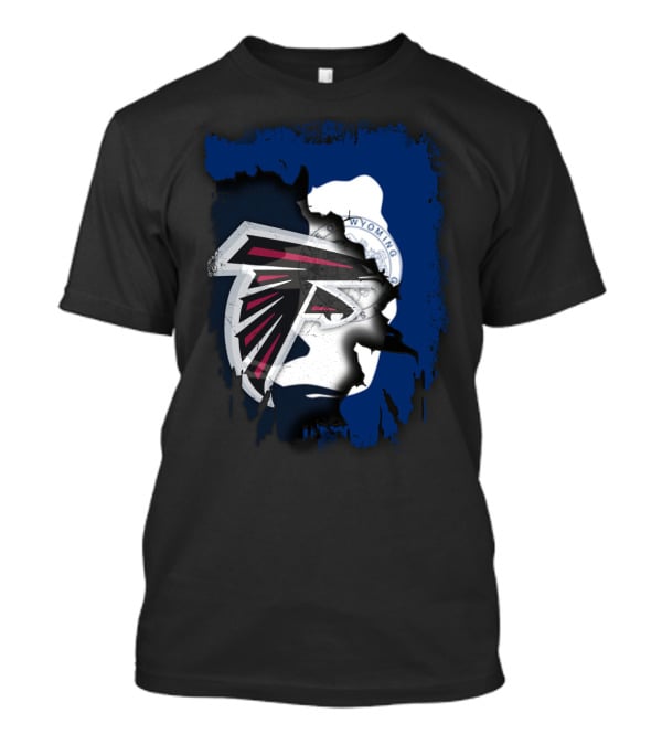 Wyoming State Pride With Atlanta Falcons T-Shirt