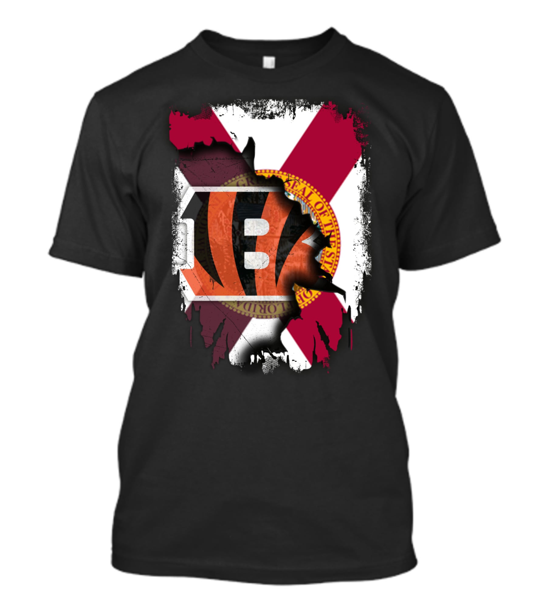 Florida State Seal And Bengals NFL Team Mashup T-Shirt