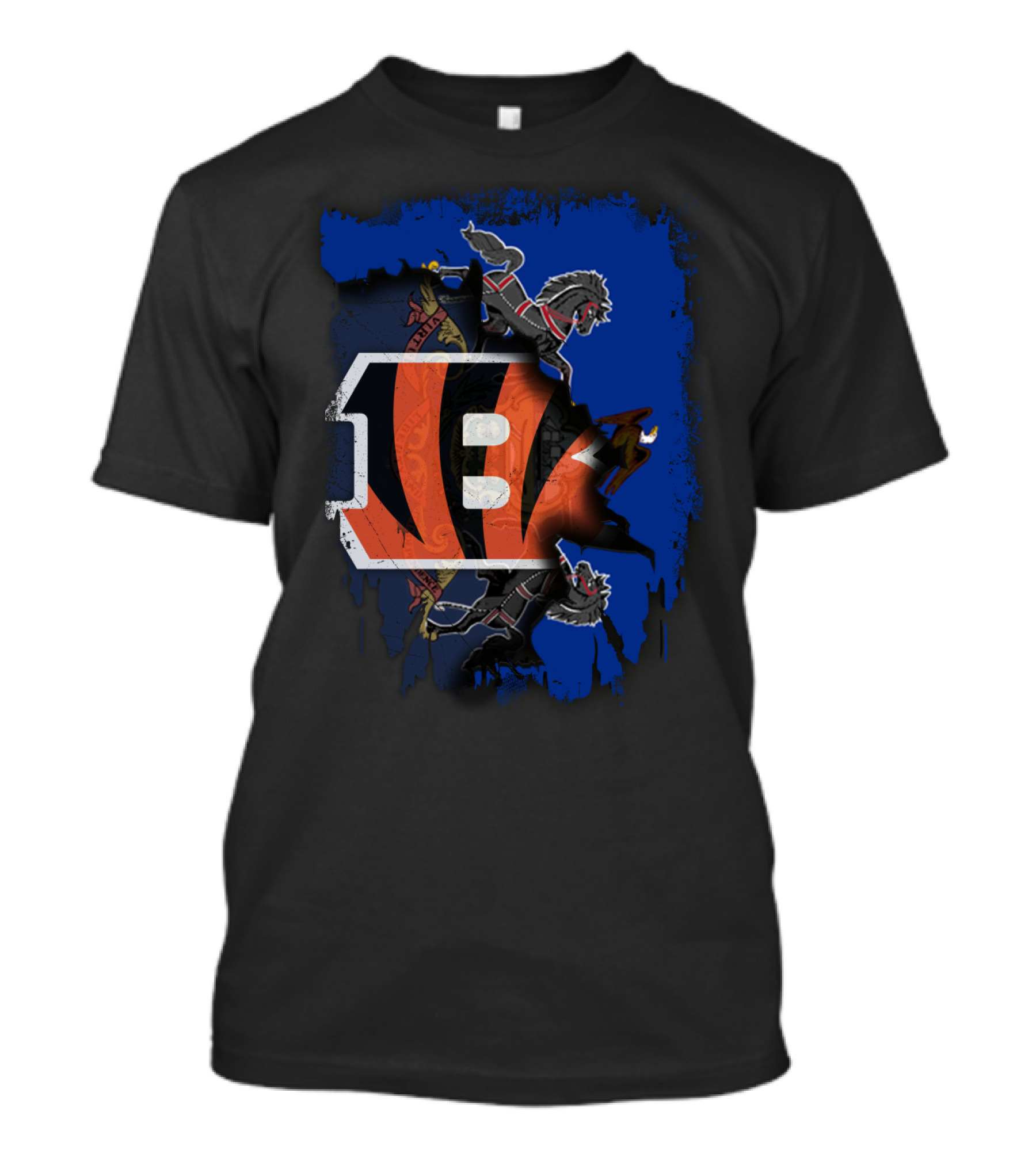 Pennsylvania Crest Merged With Bengals Logo Collaboration T-Shirt