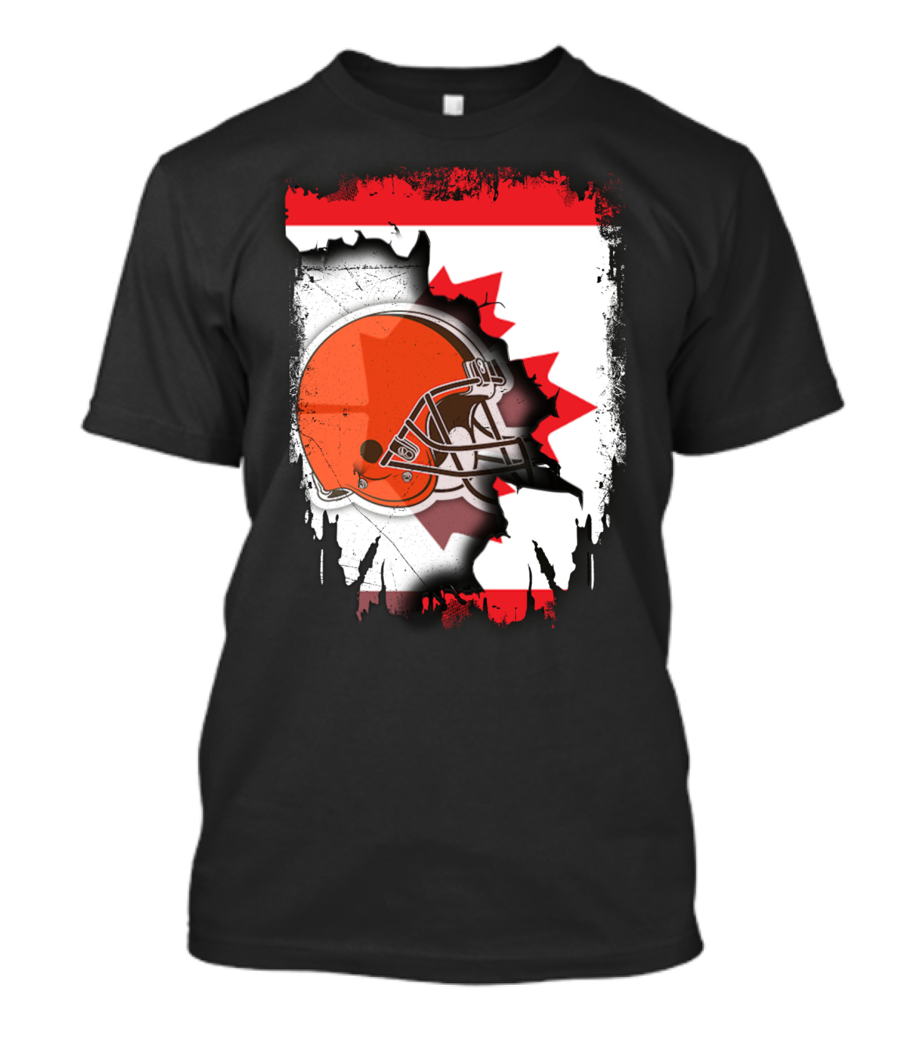 Canada And Browns Helmet T-Shirt