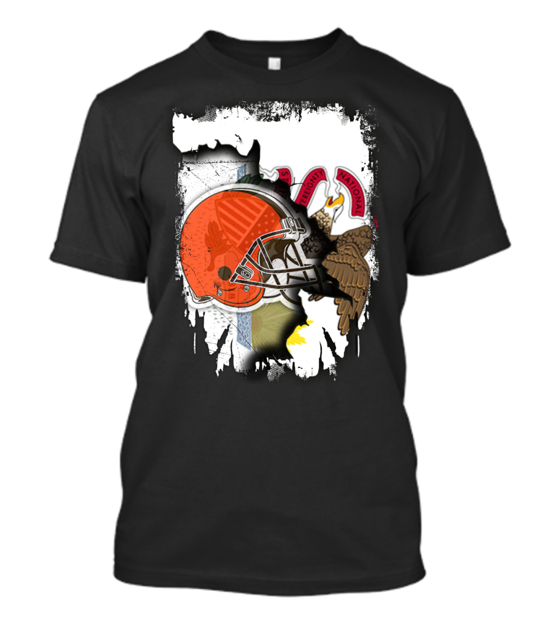 Together Illinois Integrity With Browns Helmet Eagle T-Shirt