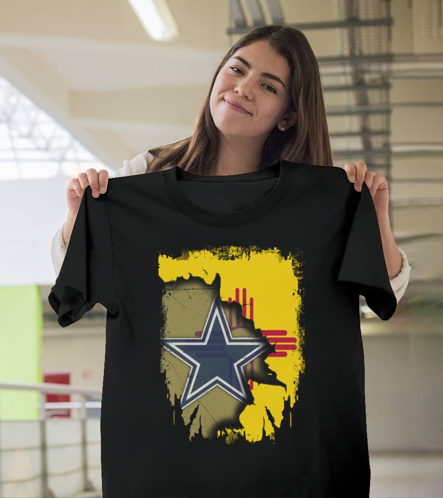 New Mexico Zia And Dallas Cowboys Star Fusion T-Shirt