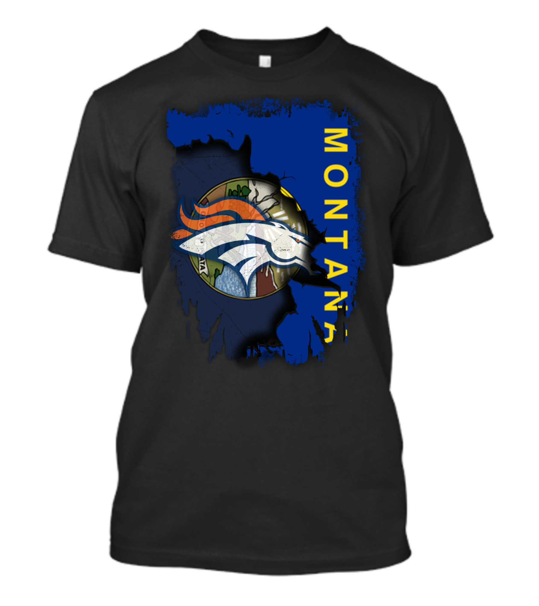 Montana Pride With Broncos T-Shirt