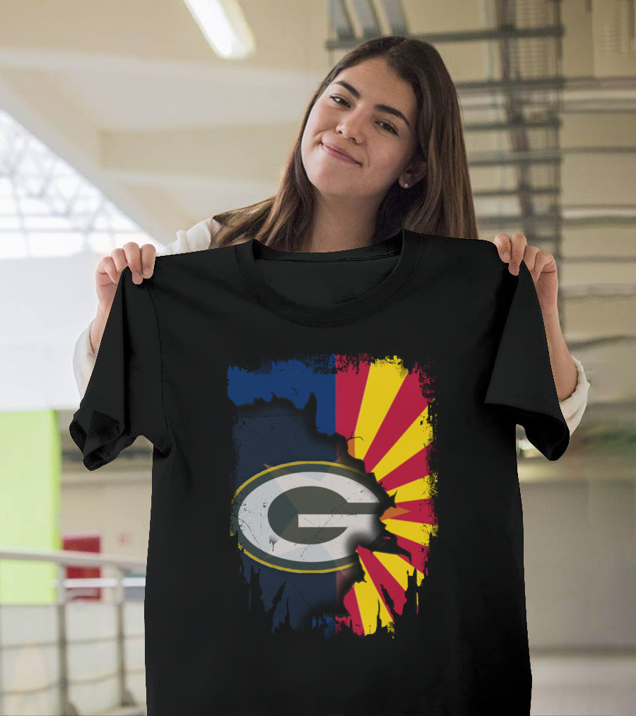Together Arizona Green Bay Packers Fusion T-Shirt