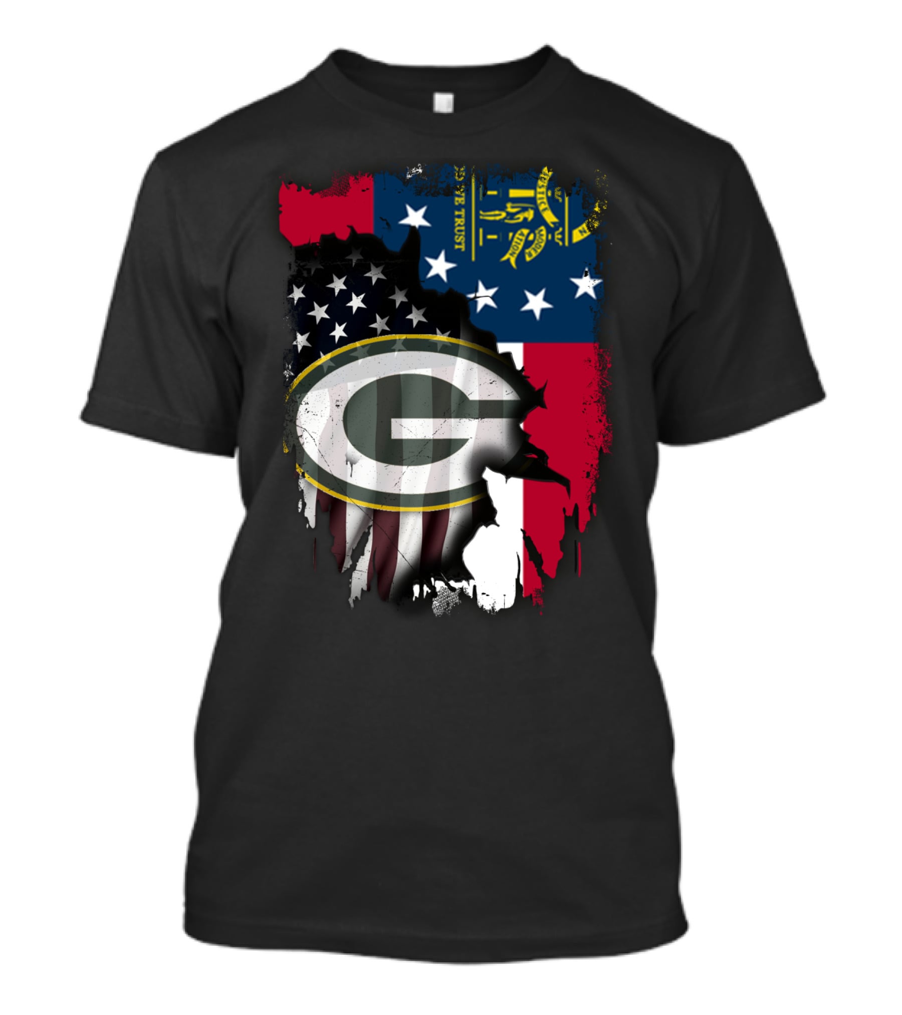 Together With Georgia State Flag And Packers T-Shirt
