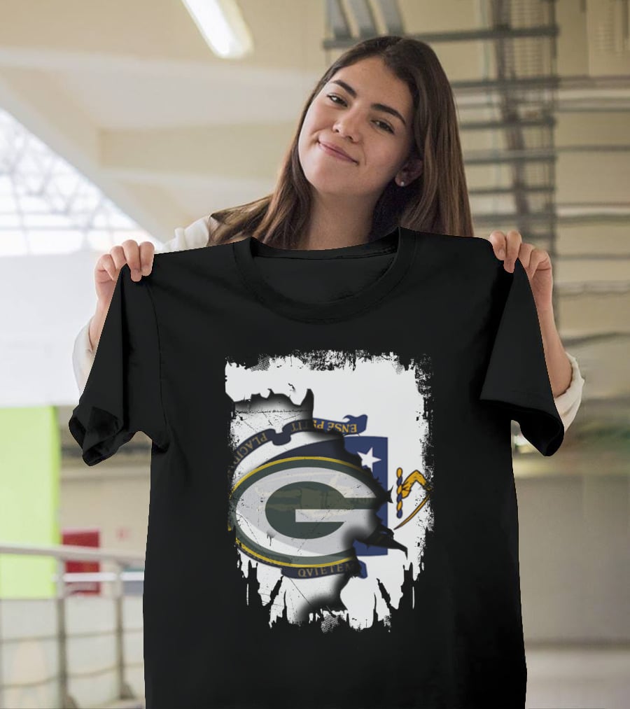 Massachusetts Pride With Packers Logo Integration T-Shirt