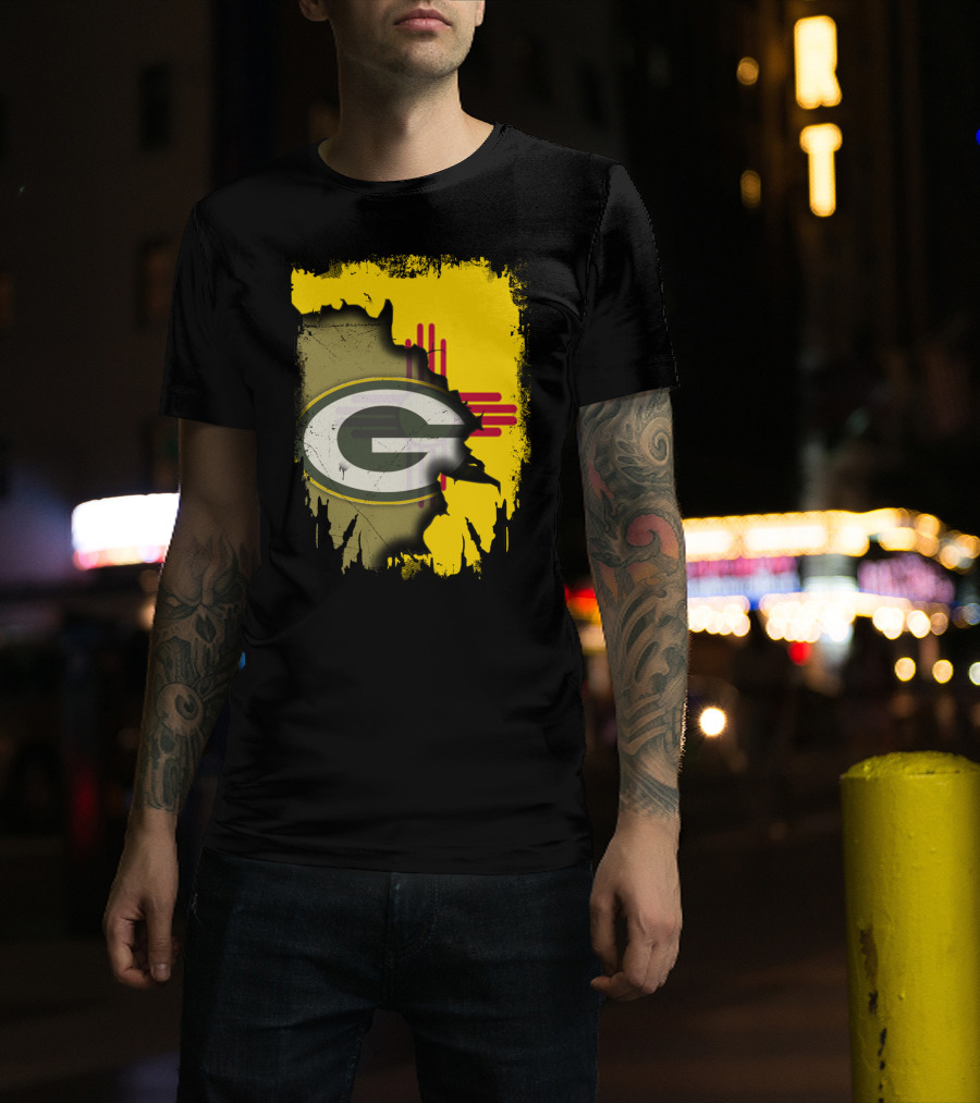 Green Bay Packers New Mexico State Zia Logo Integration T-Shirt