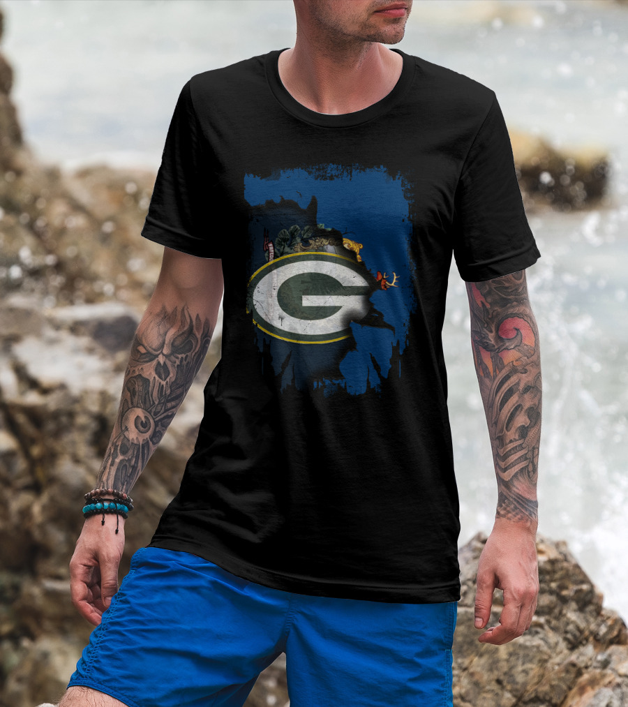 Together Vermont Green Bay Packers T-Shirt