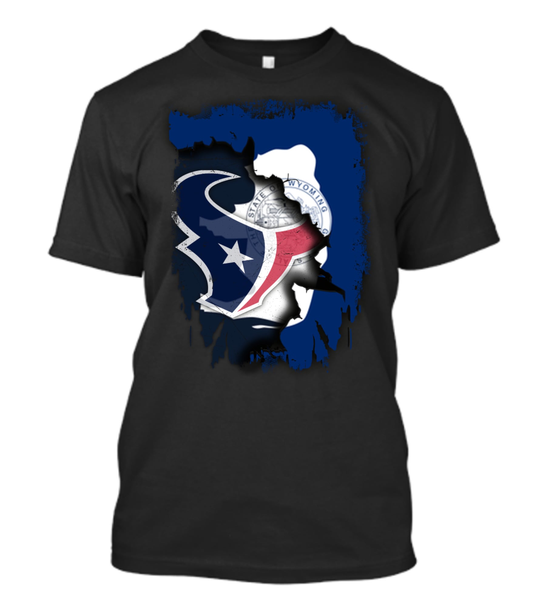 Wyoming Texas United Houston Texans Wyoming Seal T-Shirt