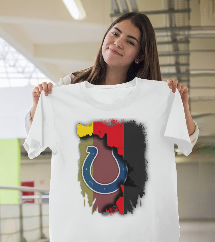 Germany Colors with Colts Horseshoe T-Shirt