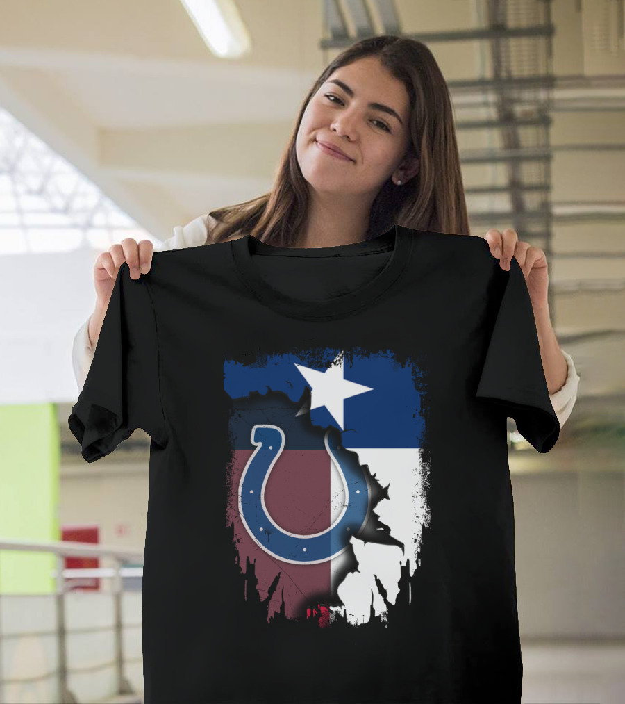 Together Texas Colts Star Flag Fusion T-Shirt