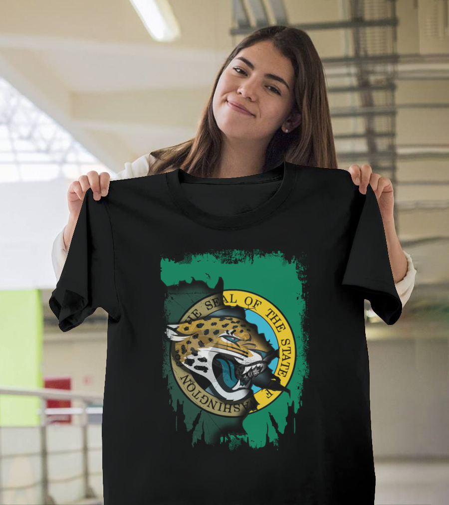 Together Washington State Seal with Jaguars T-Shirt