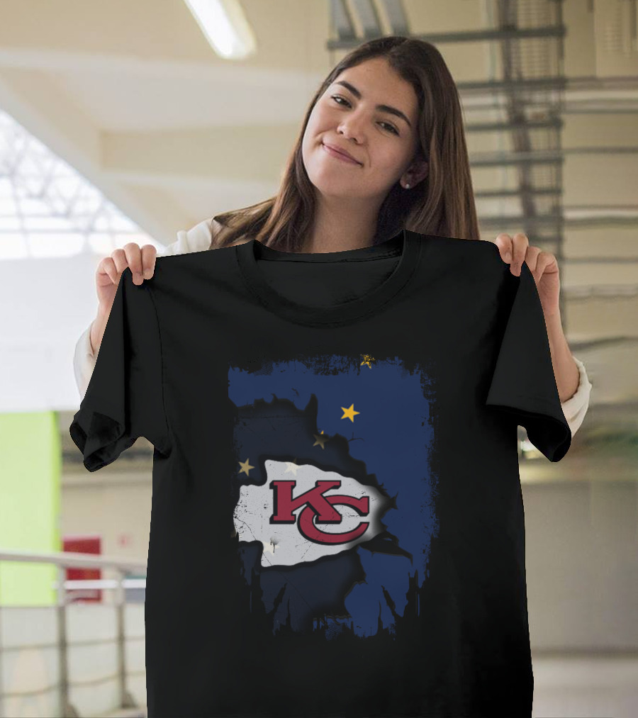Together Alaska KC Chiefs Stars And Flag T-Shirt