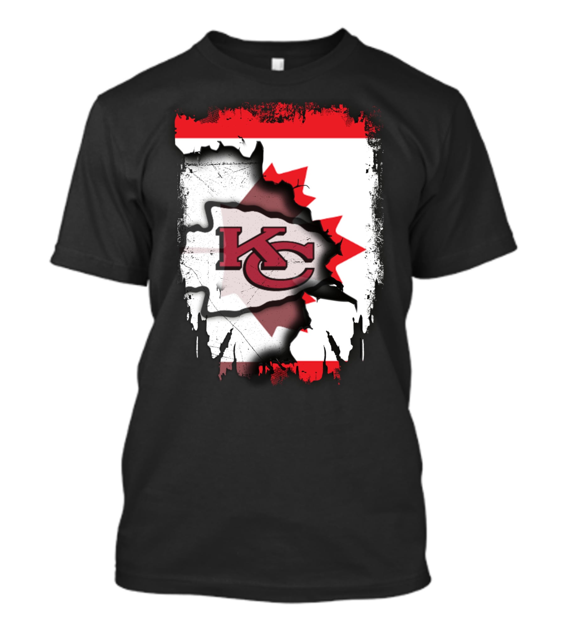 KC Chiefs Canada Unity Flag T-Shirt