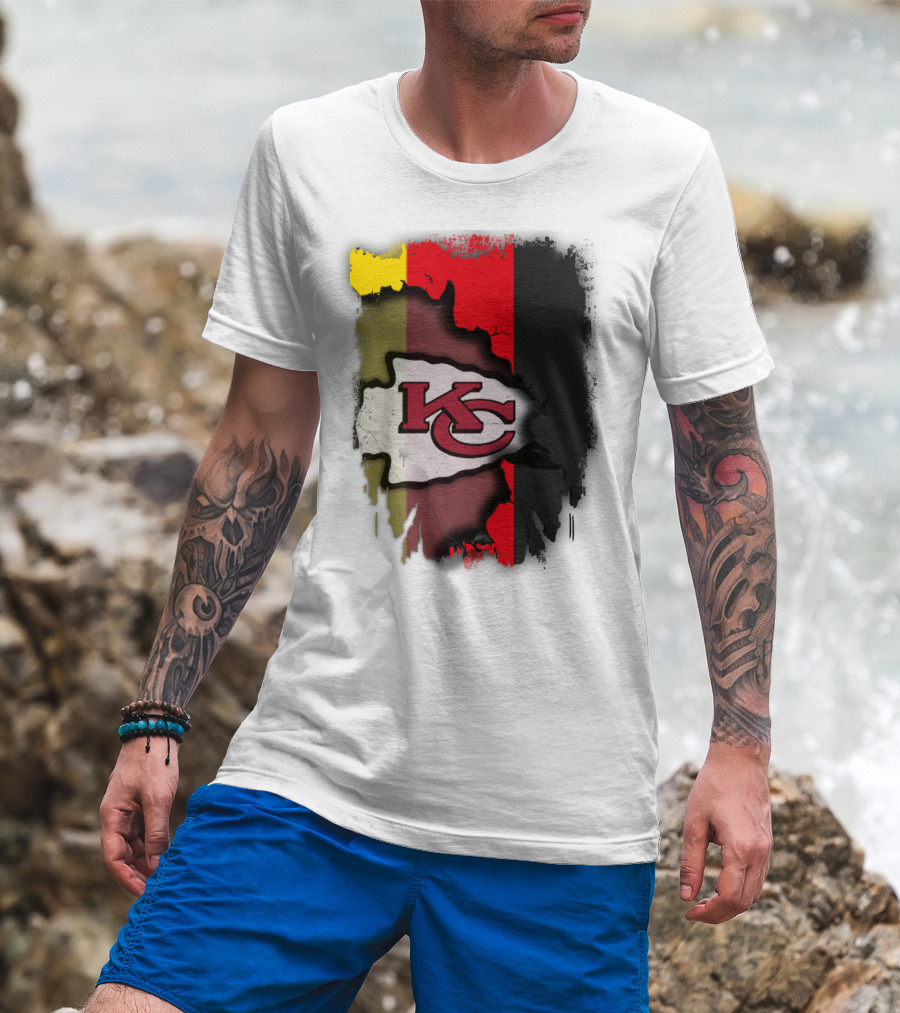 Germany Unity Kansas City Chiefs Flag Mashup T-Shirt