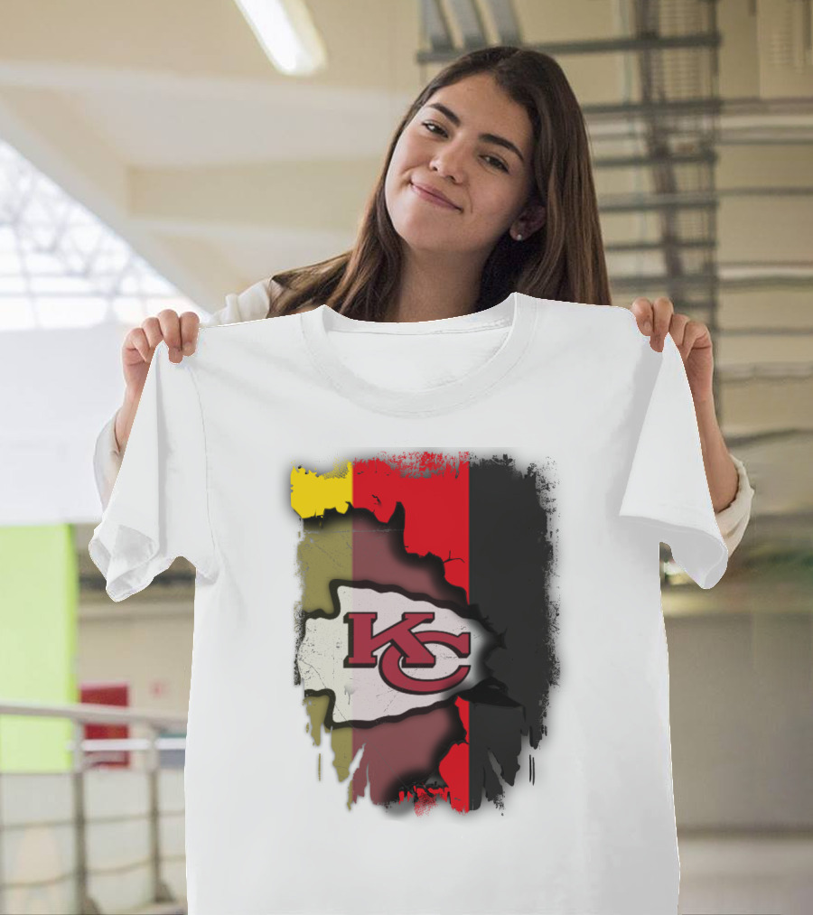 Germany Unity Kansas City Chiefs Flag Mashup T-Shirt