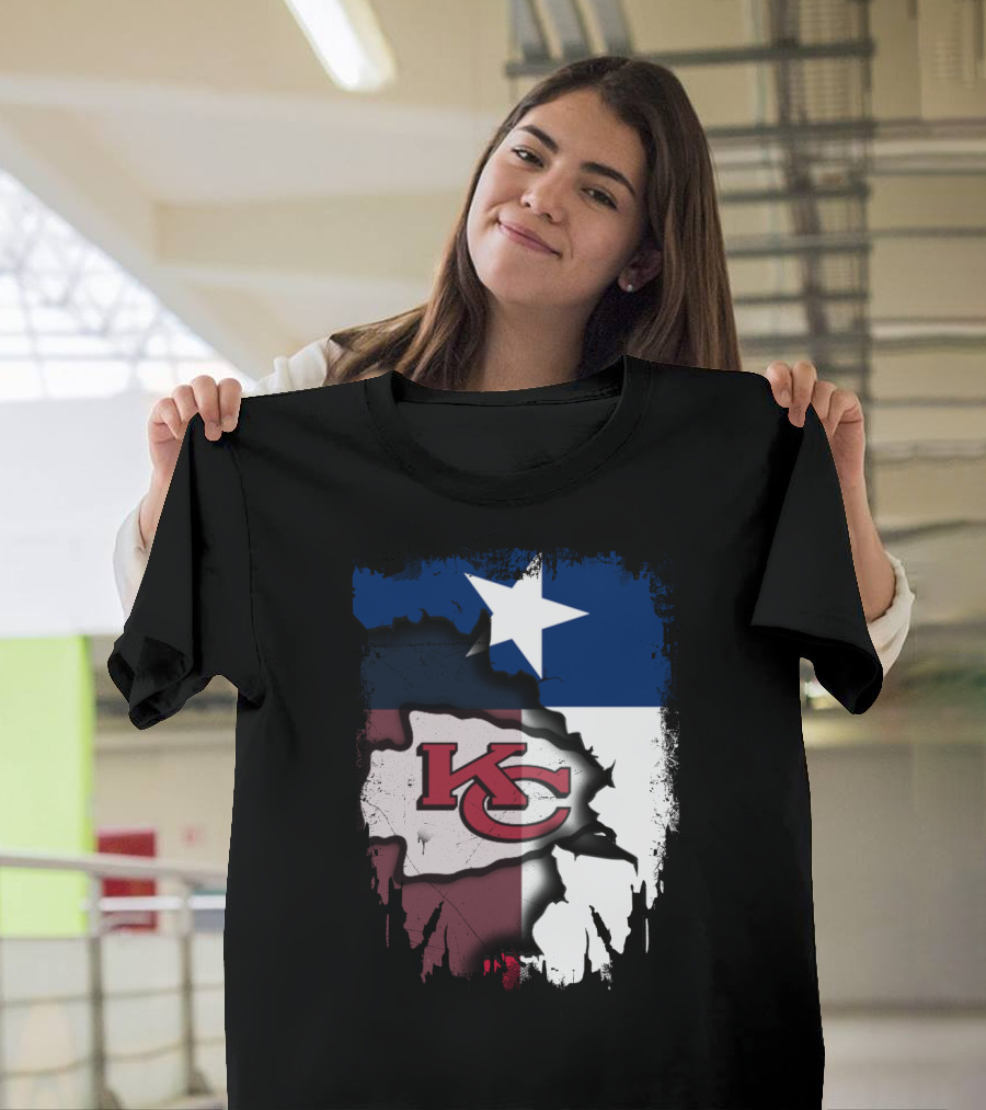 Texas Chiefs Star Flag Chiefs T-Shirt