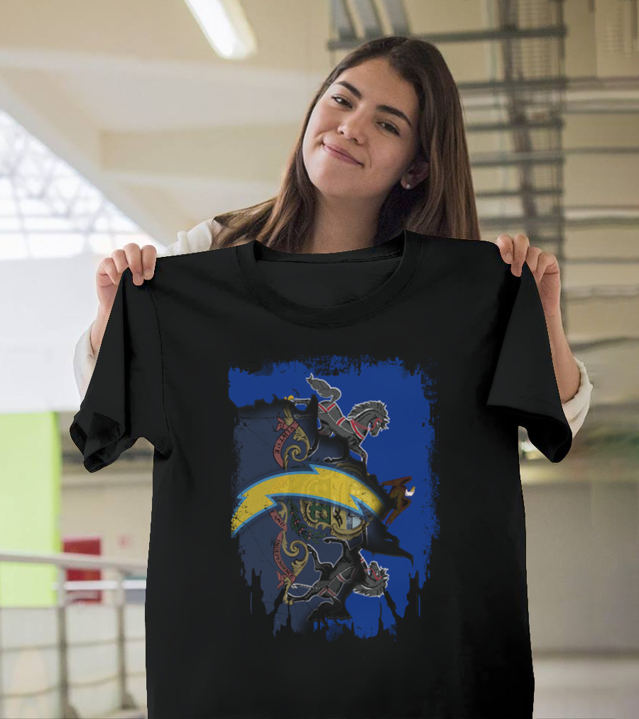 Together Pennsylvania State Coat of Arms with Chargers T-Shirt