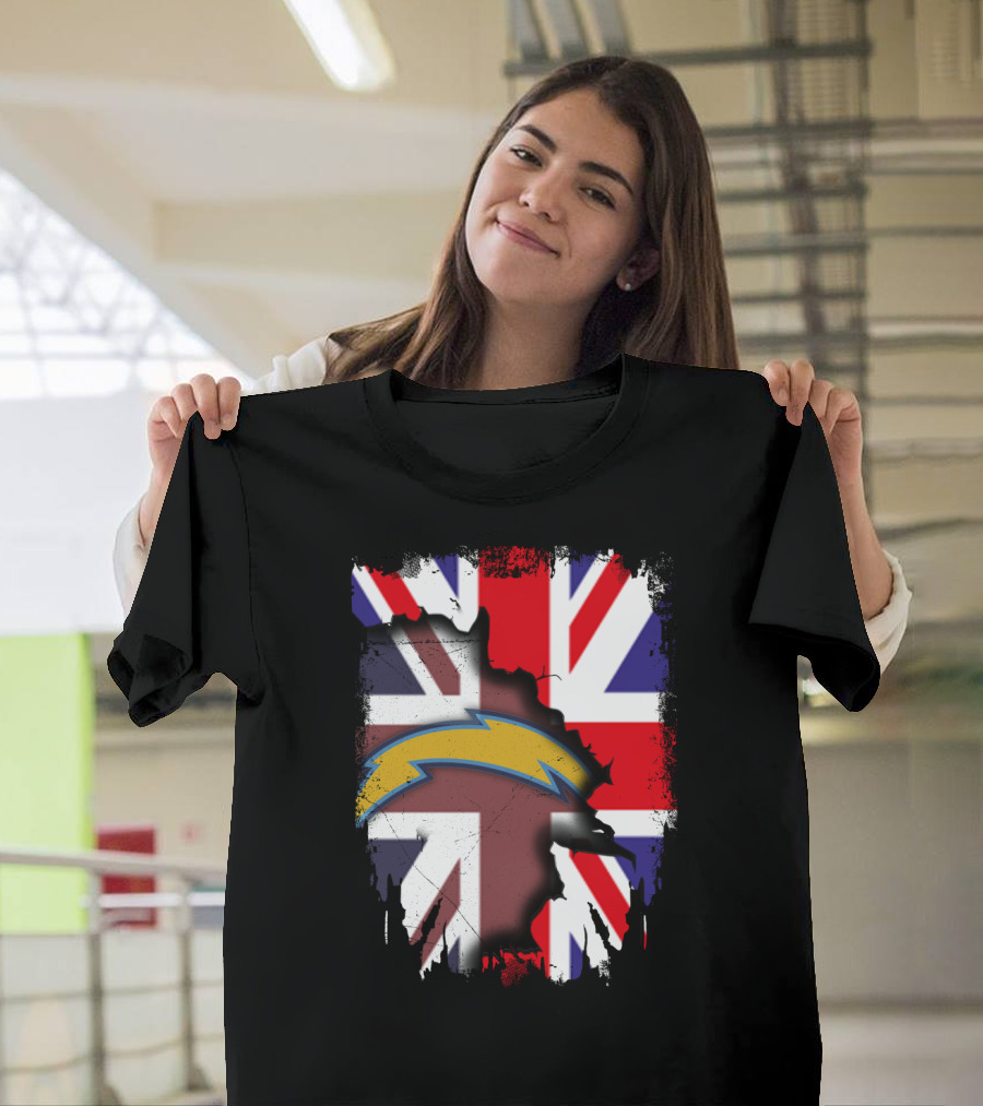 Together United Kingdom Flag with Chargers T-Shirt