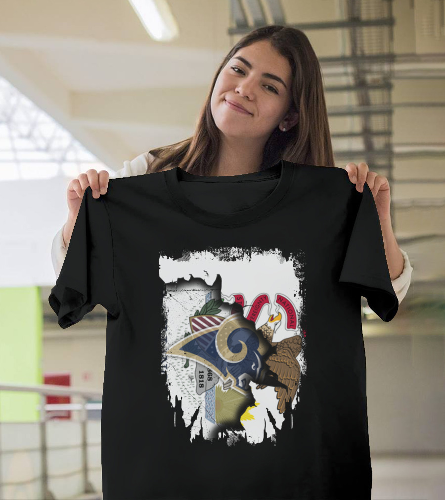 Together Illinois Rams Heritage Vintage Emblem T-Shirt