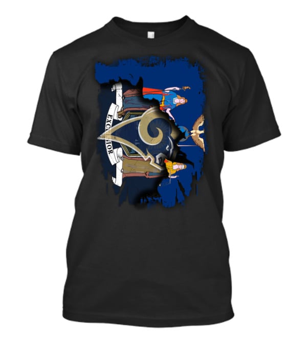 Together New York Excelsior Rams Symbol Flag T-Shirt