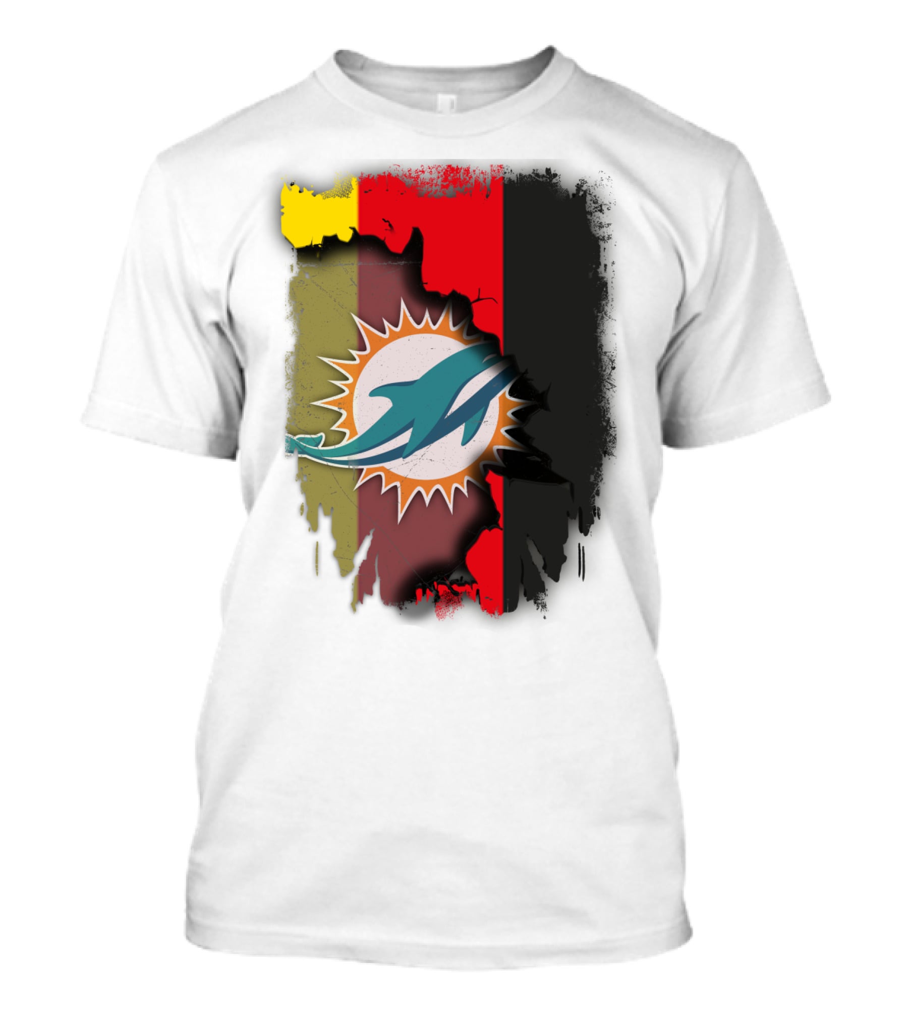 Germany Dolphins Miami Fusion Flag Colors T-Shirt