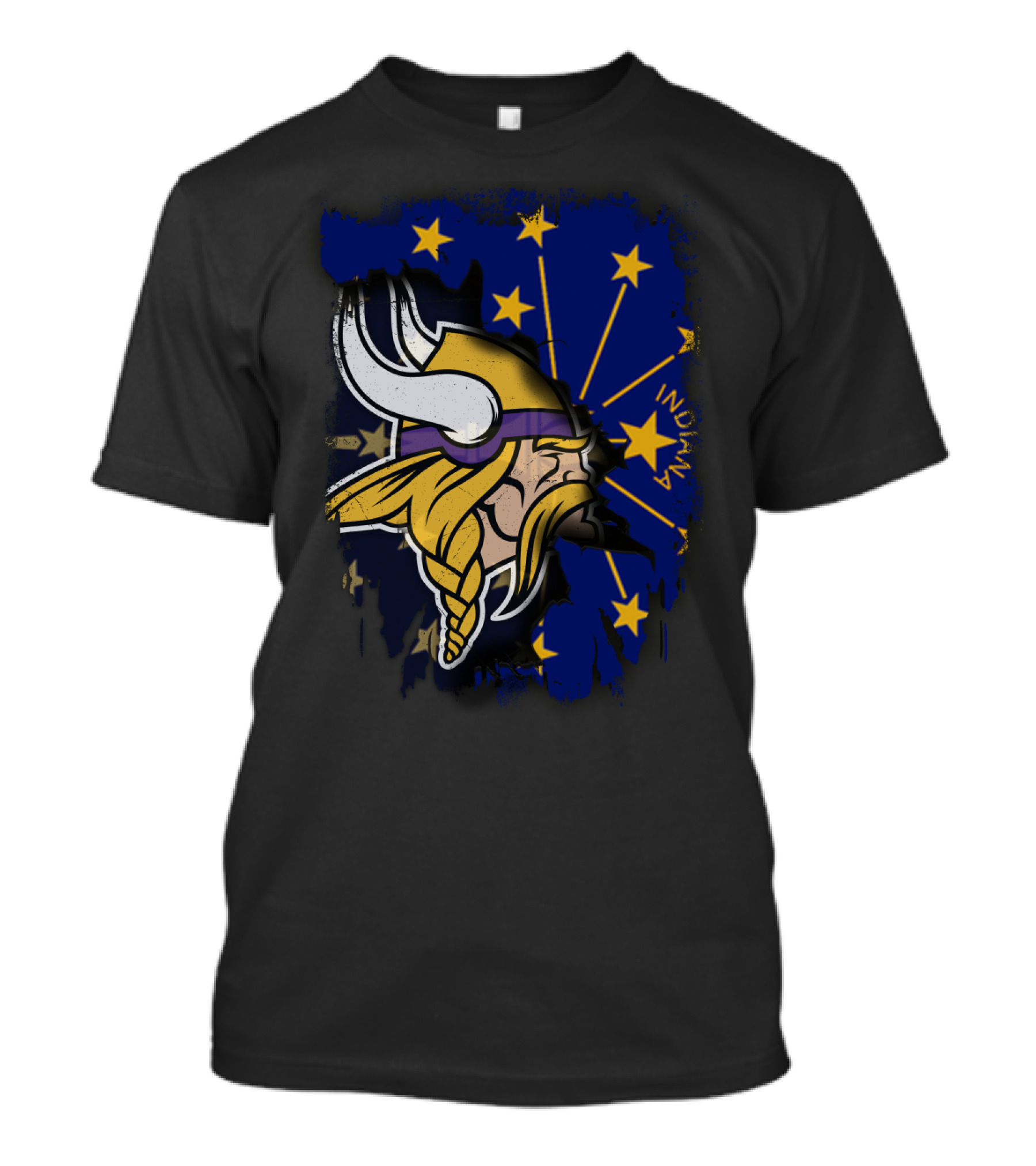Indiana Together With Vikings Stars T-Shirt