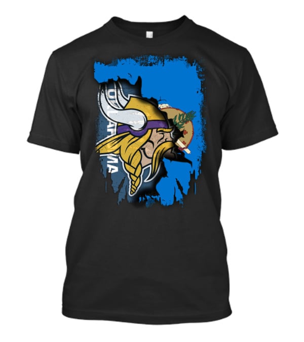 Oklahoma Viking Collaboration With State Elements T-Shirt