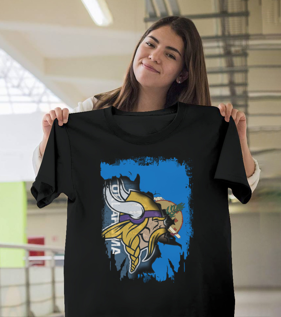 Oklahoma Viking Collaboration with State Elements T-Shirt