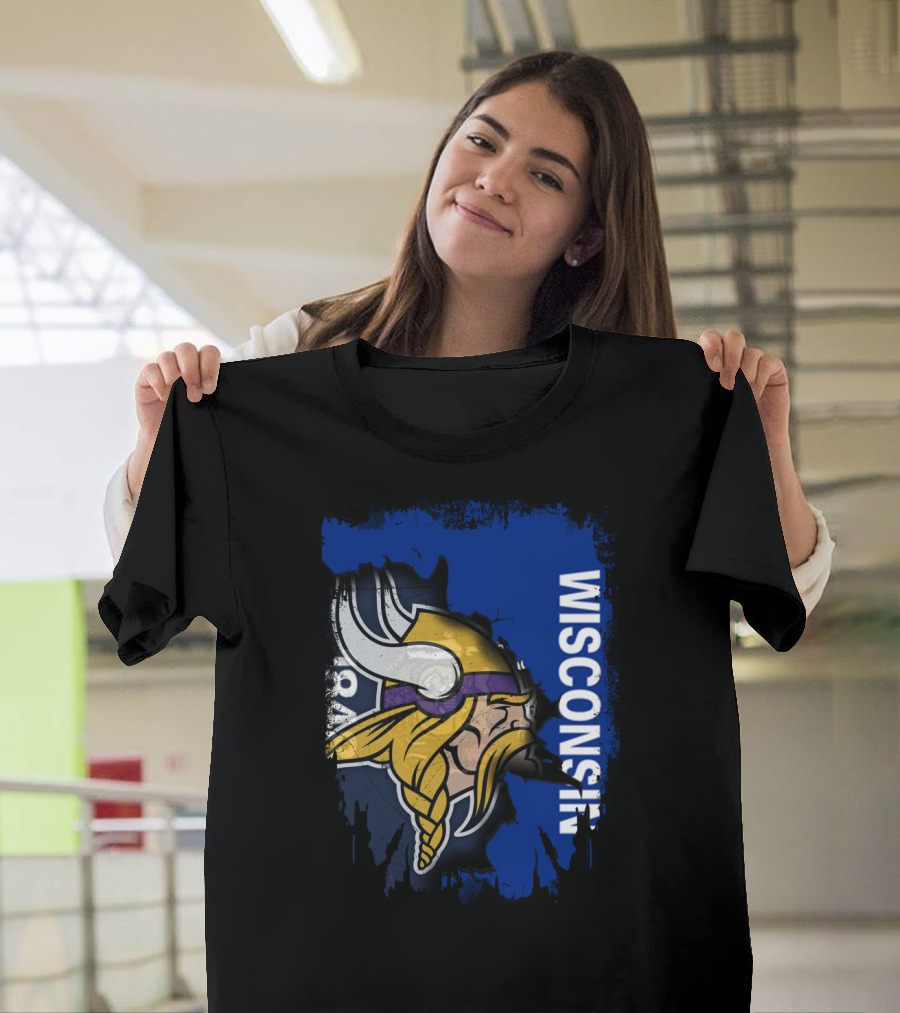 Together Wisconsin Vikings Team Spirit T-Shirt