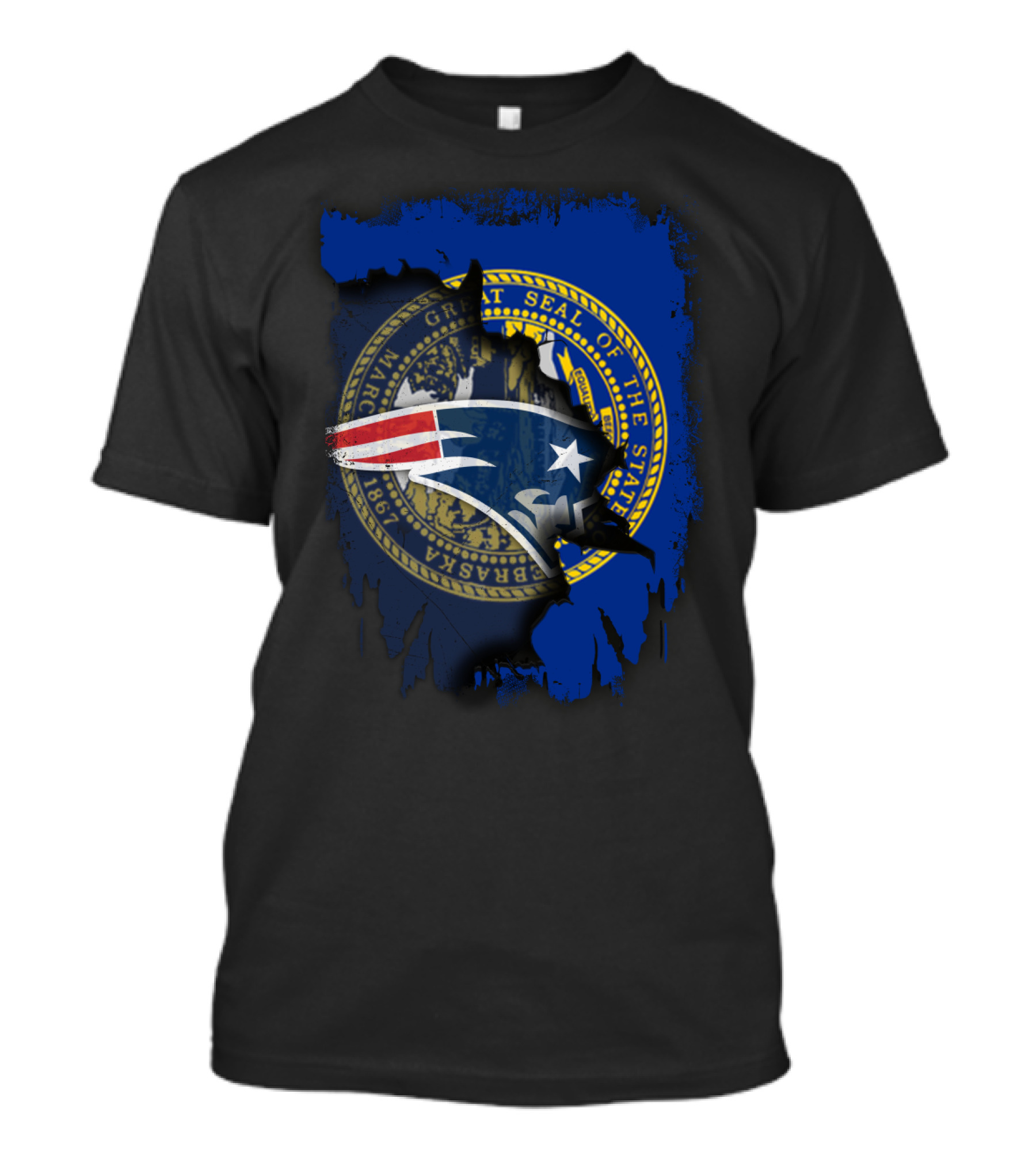Nebraska State Seal Patriots Graphic Together T-Shirt