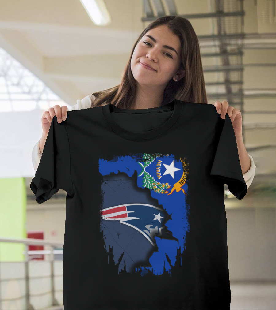 Nevada State Pride Patriots Logo Fusion T-Shirt