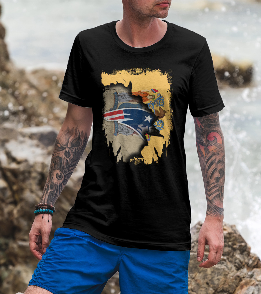 Together New Jersey With Patriots Symbol And State Seal Emblem T-Shirt