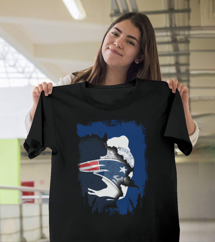 Together Wyoming Patriots Seal And Logo Fusion T-Shirt