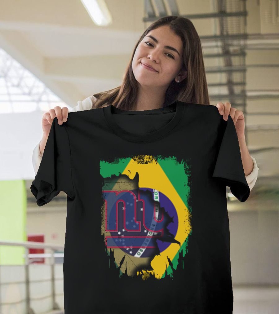 Giants Brazil Collaboration with Brazilian Flag and Giants T-Shirt