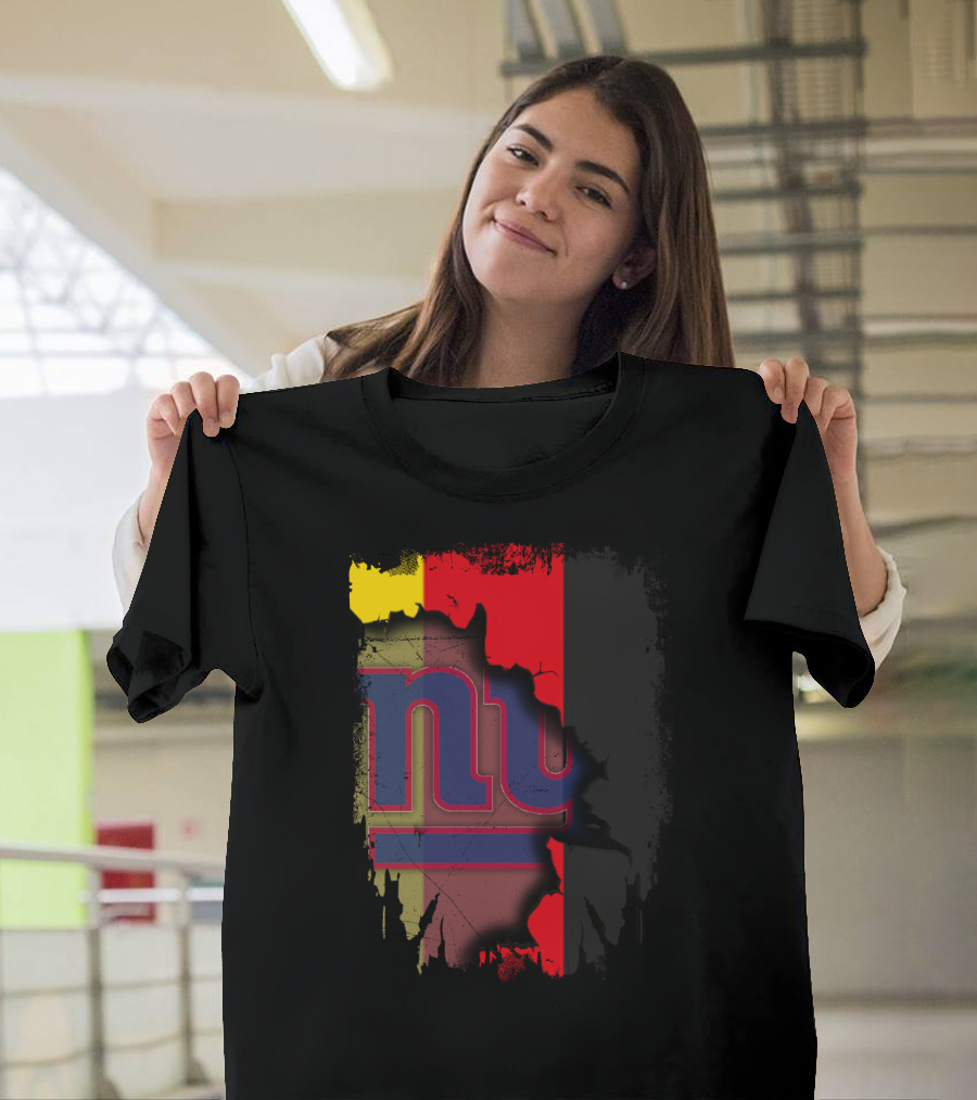 Together Germany New York Giants Flag Background T-Shirt